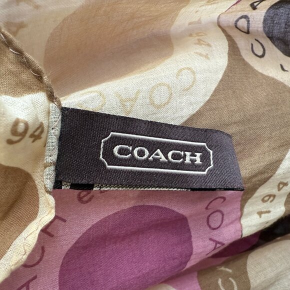 *RARE* Y2K Mod Coach Scarf/Shawl - Picture 5 of 7